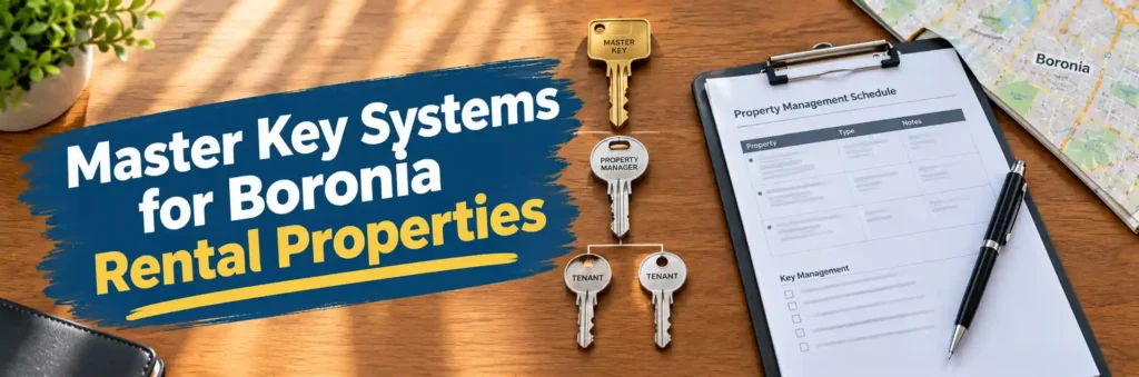 Master key systems for Boronia rental properties and property managers